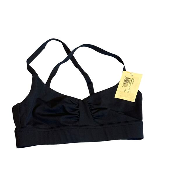 All Access Nyc Strappy Low Impact Bra Ruched Adjustable Dark Navy Size XXS NWT - Picture 7 of 13